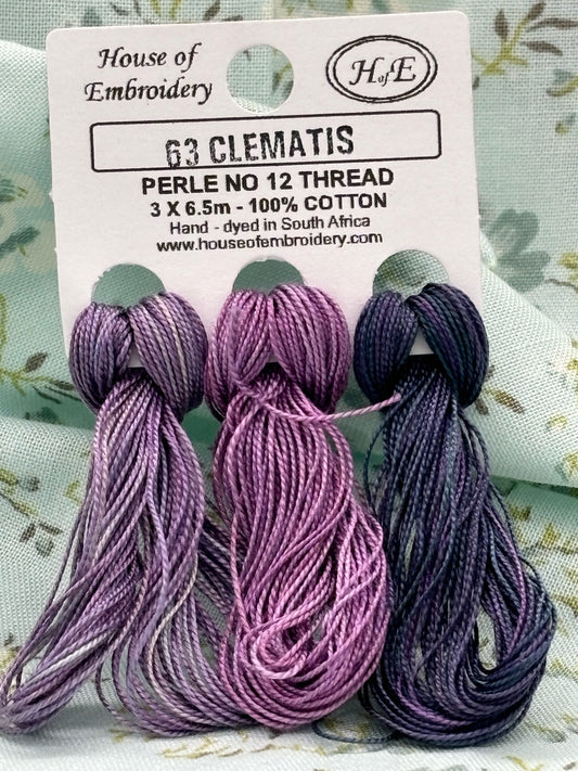 PC12 HofE #63 Clematis - The Needle & Thread Emporium