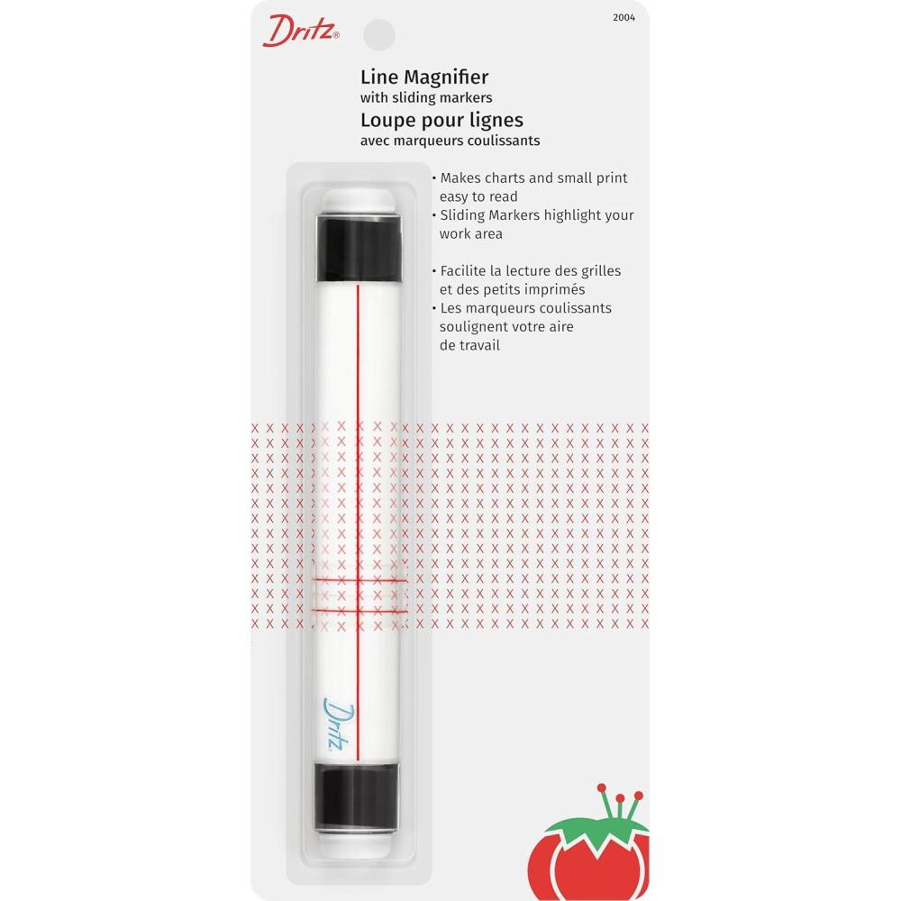 Line Magnifier with Sliding Markers by DRITZ, Embroidery Accessory