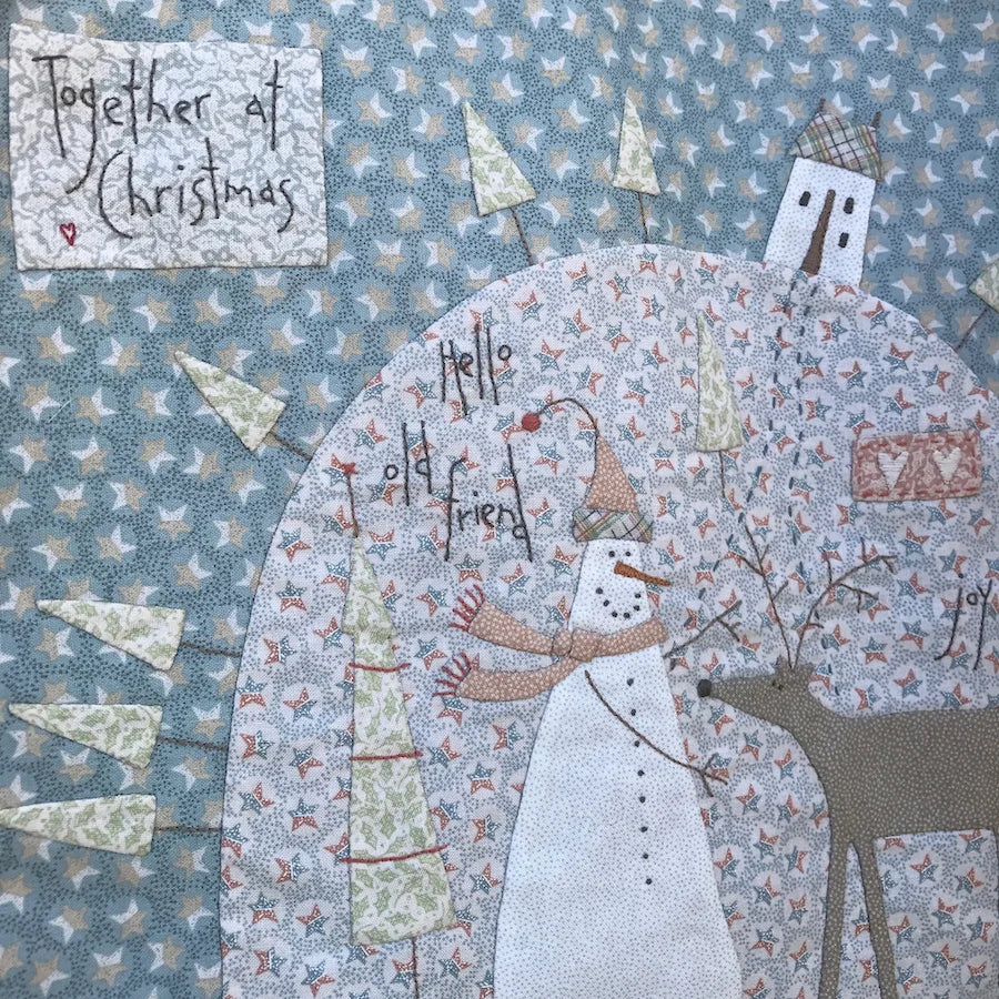 Together at Christmas Carpet Bag by Hatched and Patched, Anni Downs