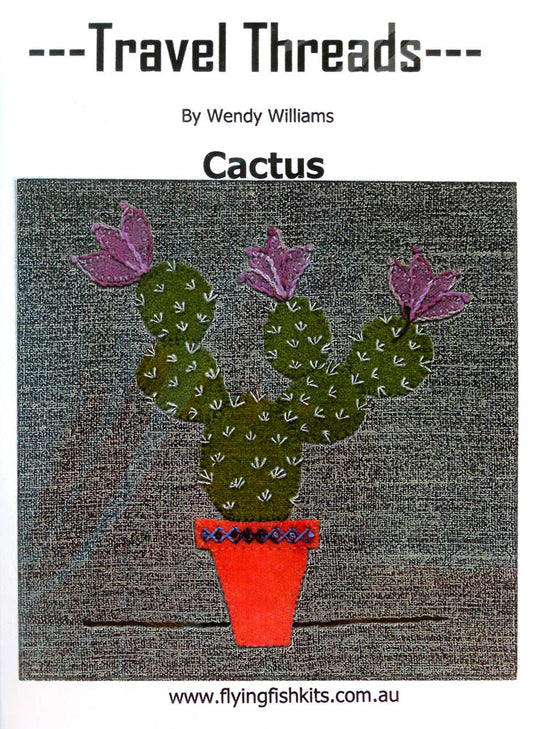 Travel Threads - Cactus Wool Applique Pattern & Bundles - The Needle & Thread Emporium