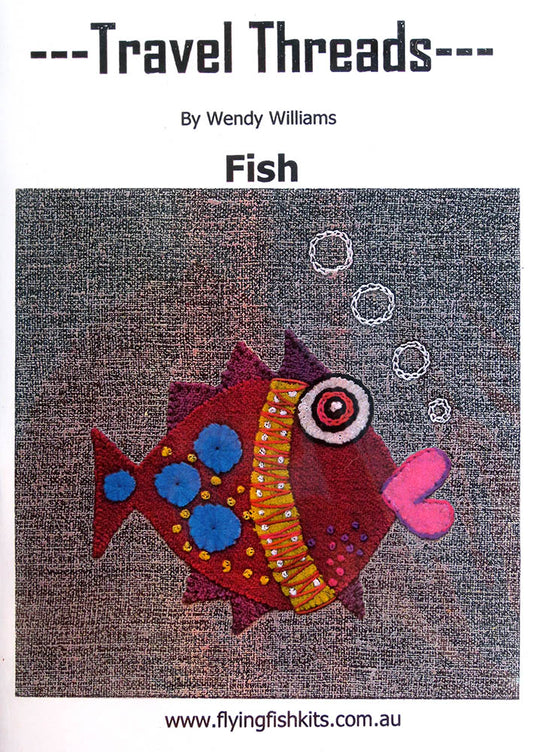 Travel Threads - Fish Wool Applique Pattern & Bundles - The Needle & Thread Emporium