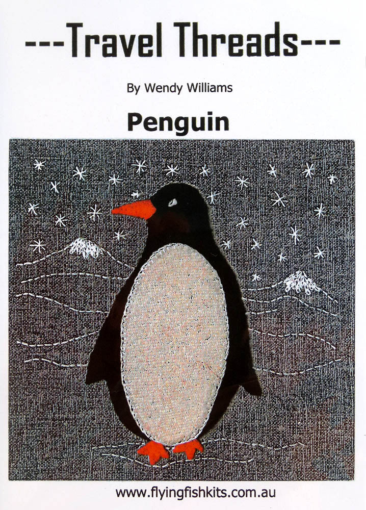 Travel Threads - Penguin Wool Applique Pattern & Bundles - The Needle & Thread Emporium