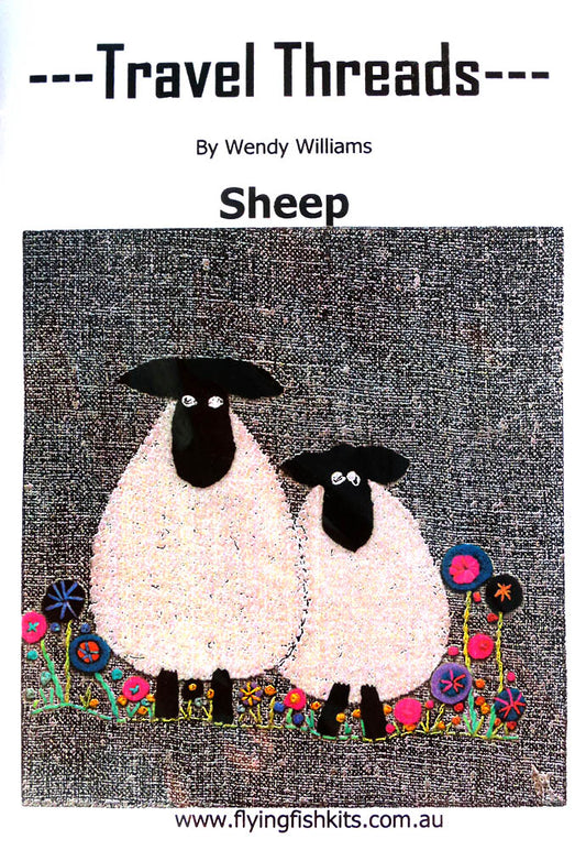 Travel Threads - Sheep Applique Pattern & Bundles - The Needle & Thread Emporium